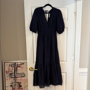 Navy Blue Maxi Dress Abercrombie